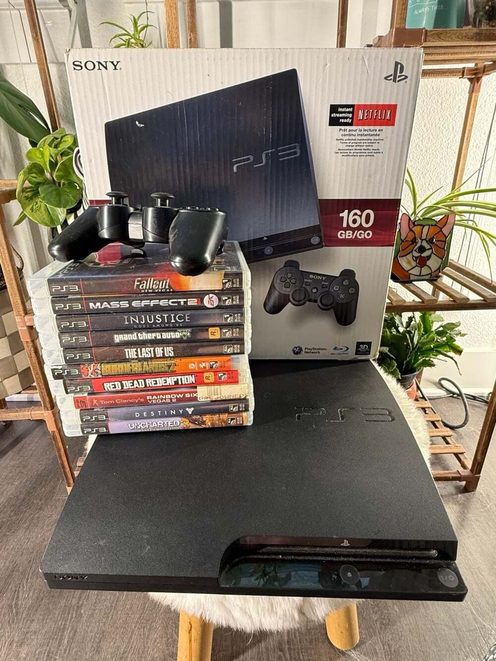 Sony PlayStation 3 Slim 160GB Console Bundle with Games and Controller
